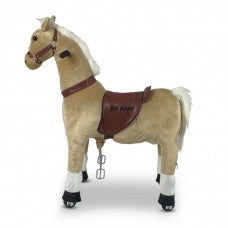 MY PONY ride on Horse - Medium/Champagne Horse