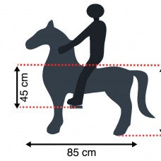 MY PONY ride on Horse - Medium/Champagne Horse