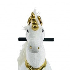 MY PONY ride on Unicorn - Medium/White & Gold Unicorn